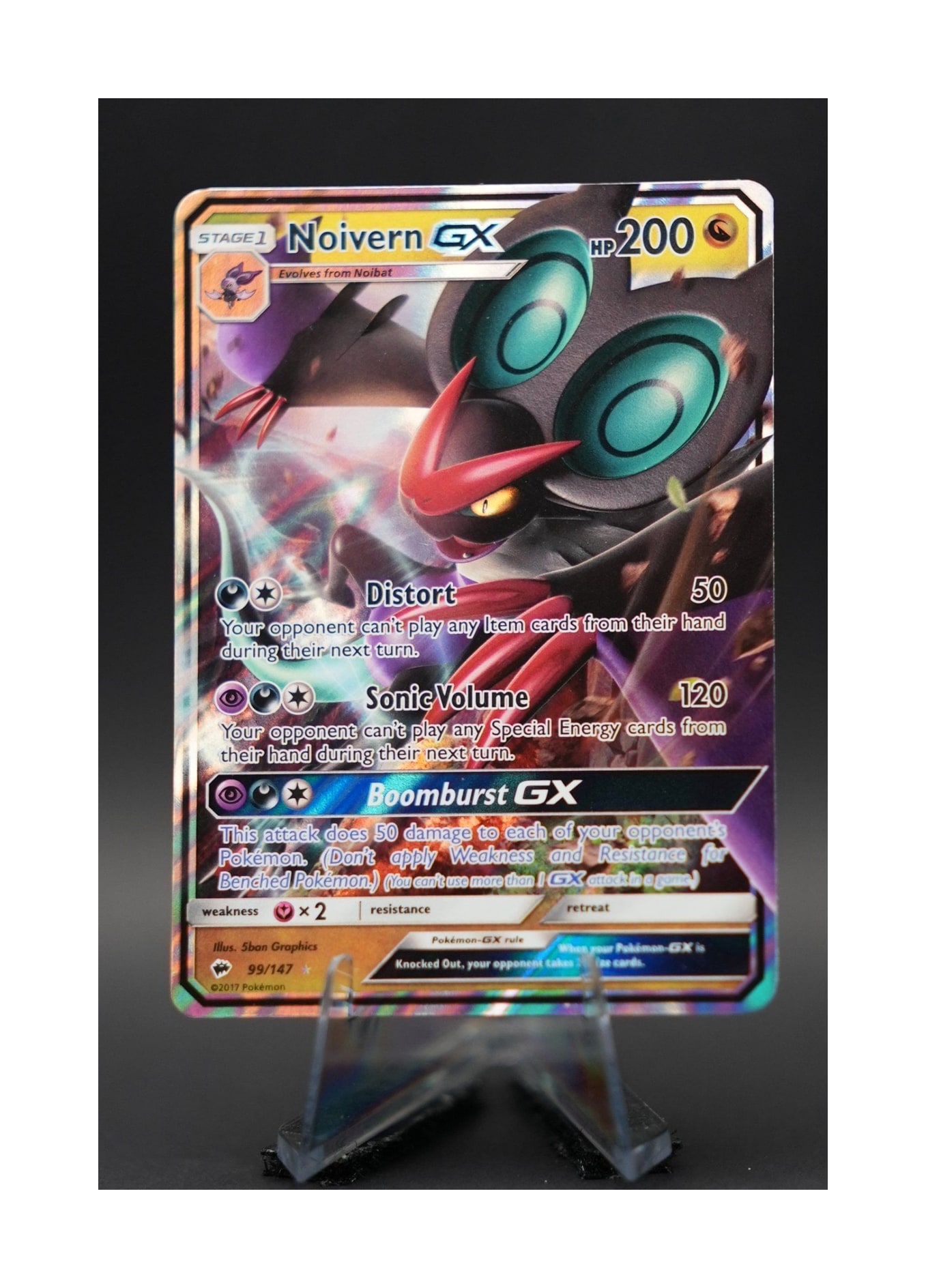 Pokémon SM - Burning Shadows Noivern GX #99/147