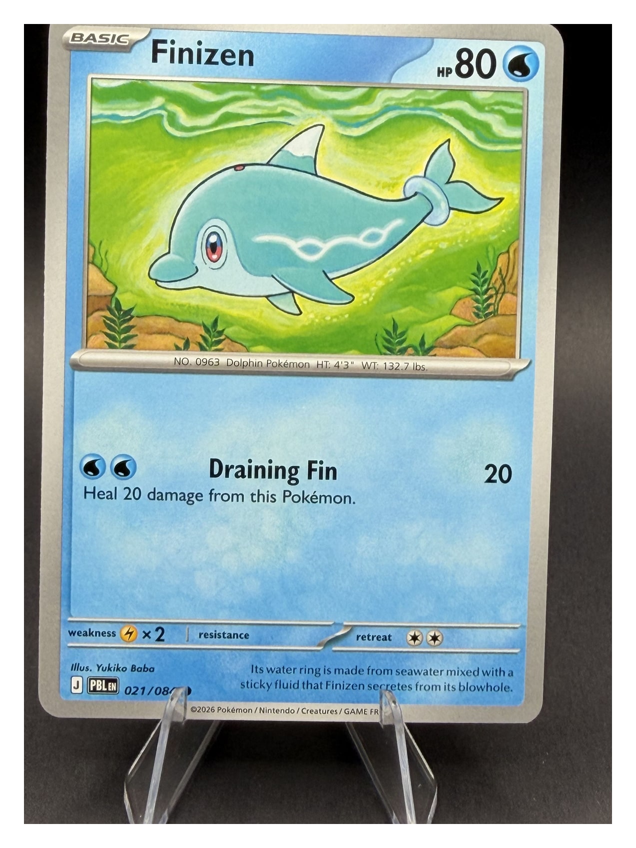 Pokémon Pitch Black Finizen #21 Common